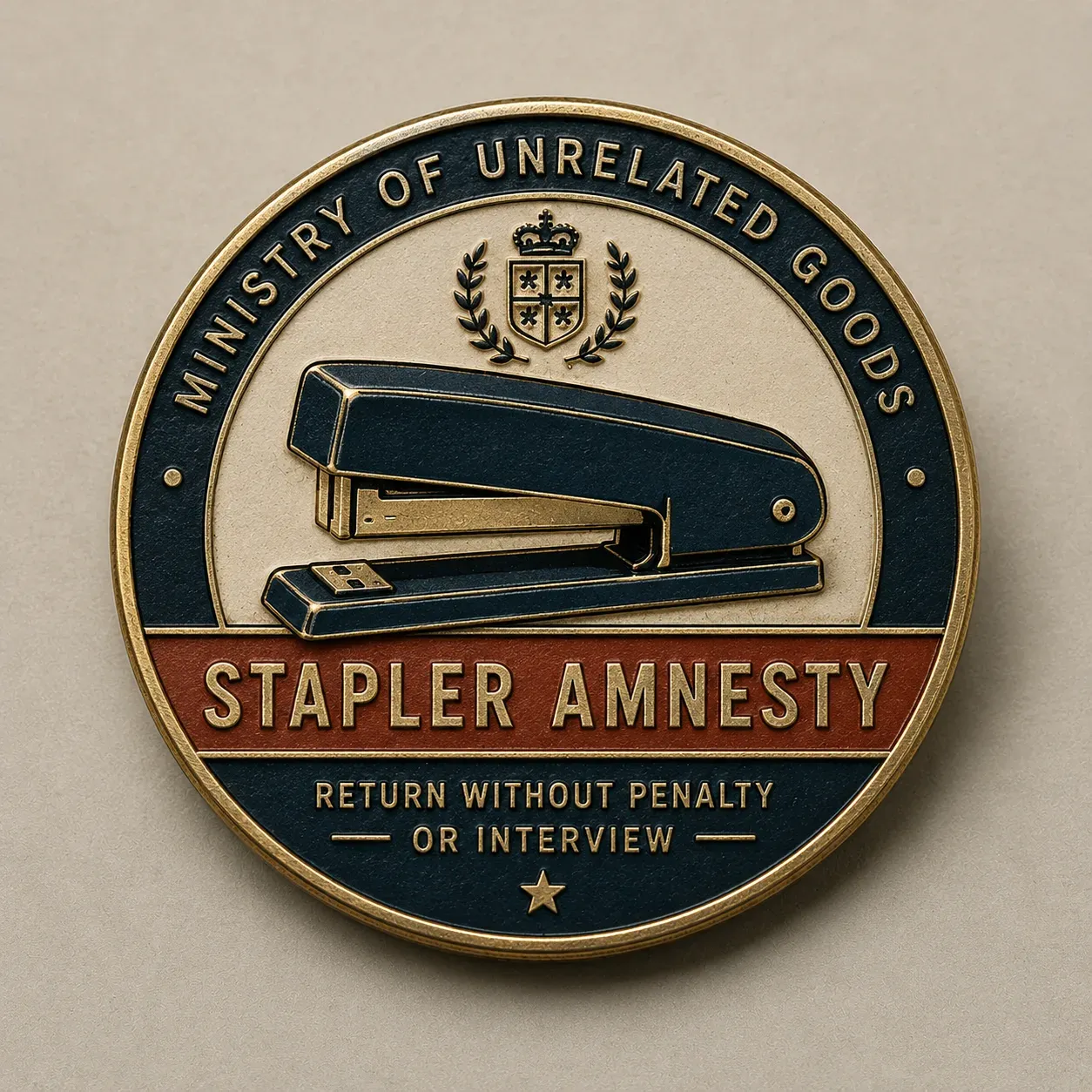 Commemorative Pin: Stapler Amnesty