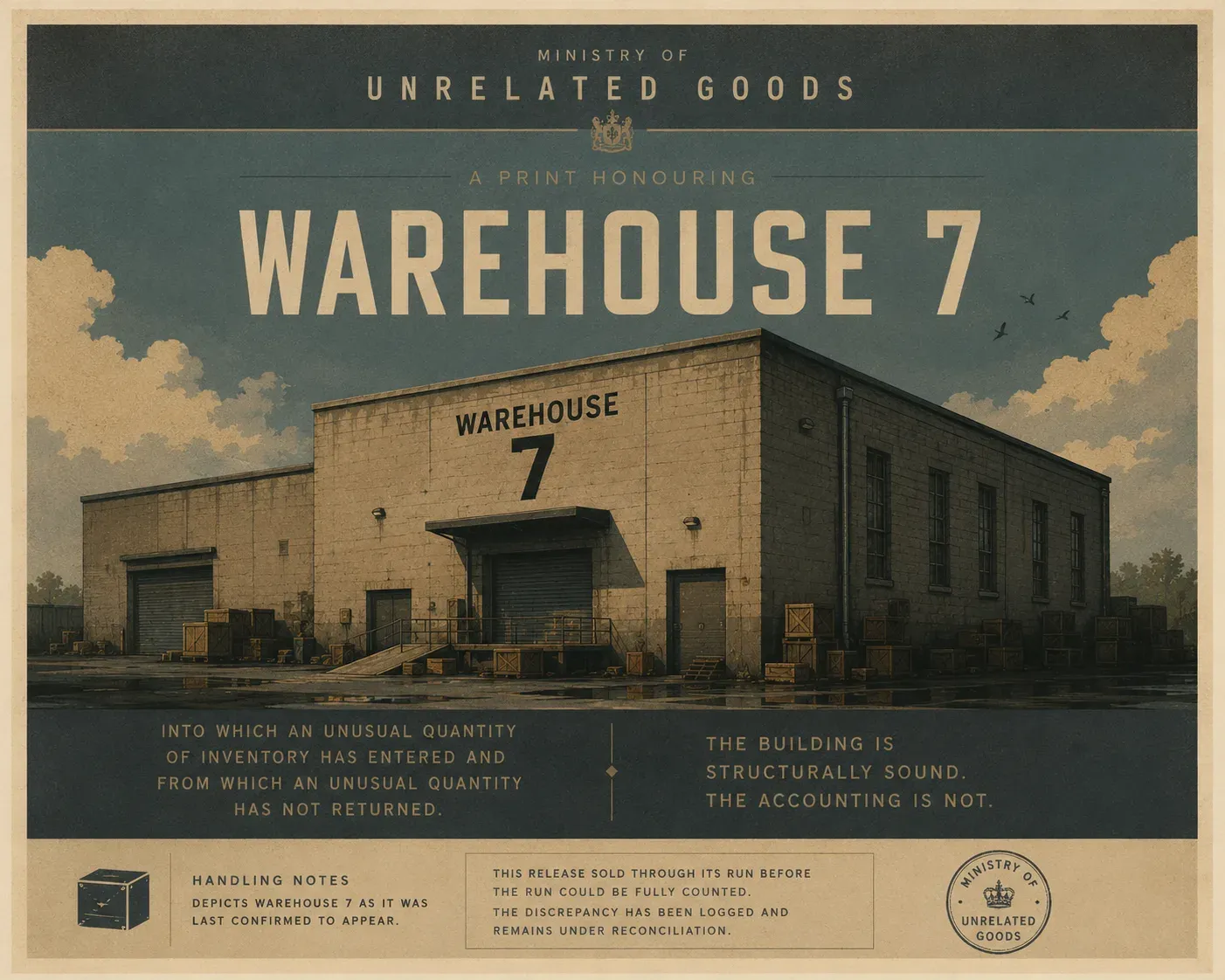 Commemorative Print: Warehouse 7