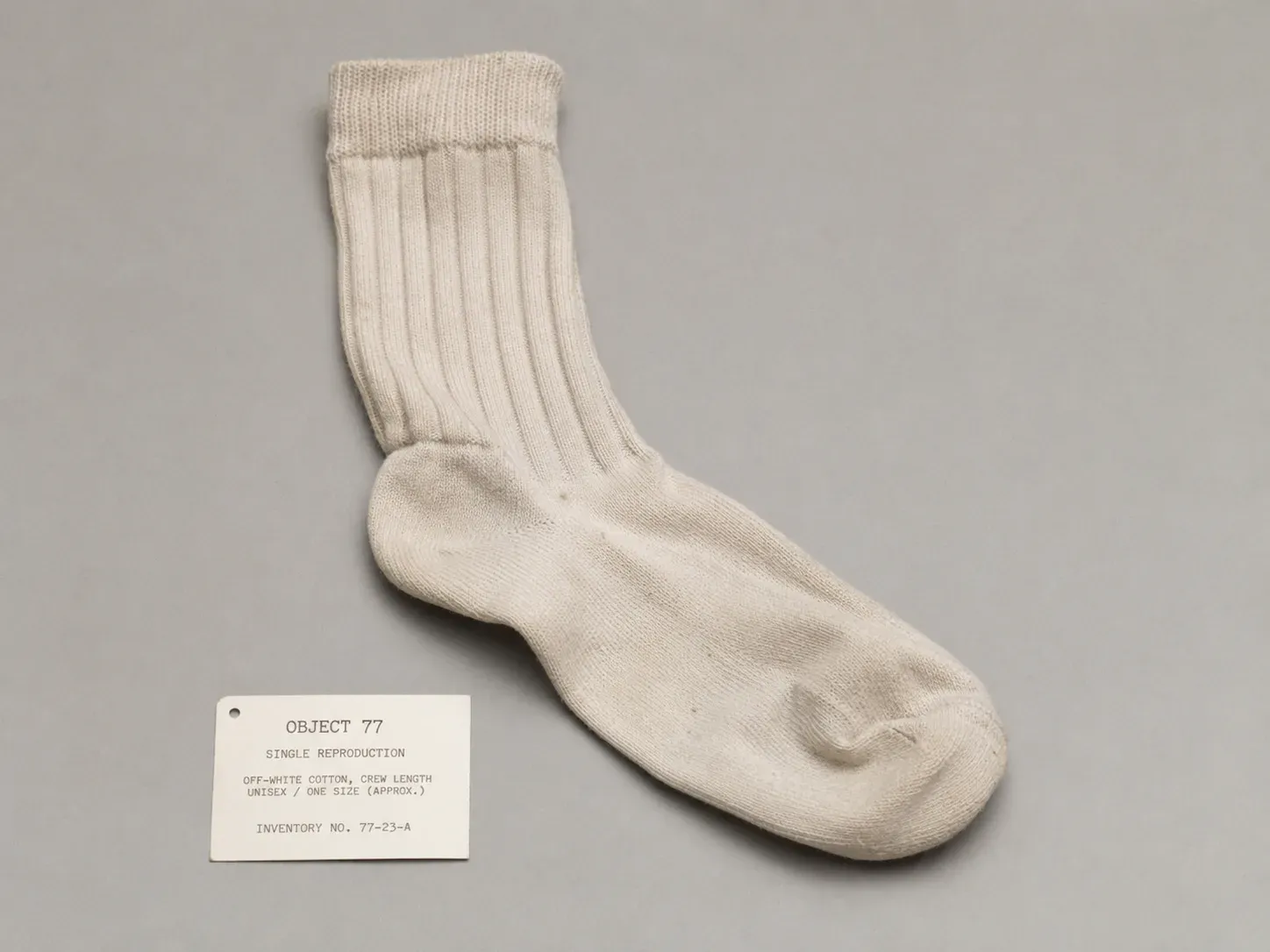 Object 77: Single Sock, Provenance Unknown